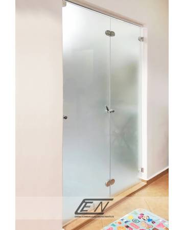 Frameless Tempered Glass Bi-Fold Door