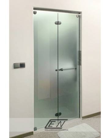 Frameless Tempered Glass Bi-Fold Door