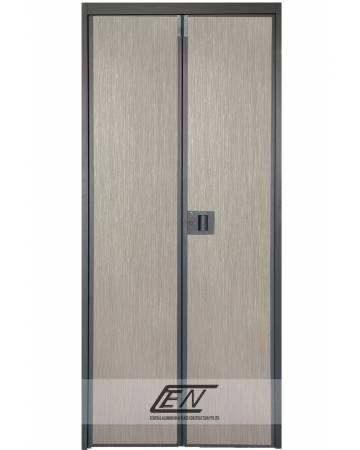 Aluminium Frame (Black) V-Fold Door - B608