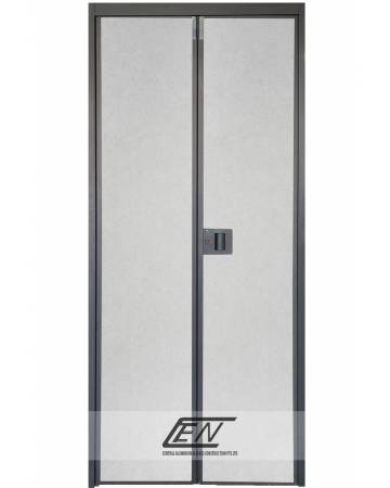 Aluminium Frame (Black) V-Fold Door - B618