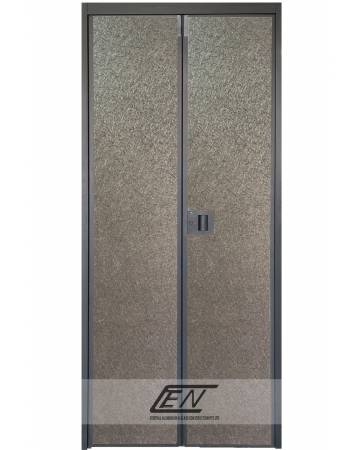 Aluminium Frame (Black) V-Fold Door - B619